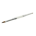 Wholesale Durable Kolinsky Hair Brush with White Rhinestone Different Size Crystal Carved Painted Flower Pen for Nail Use