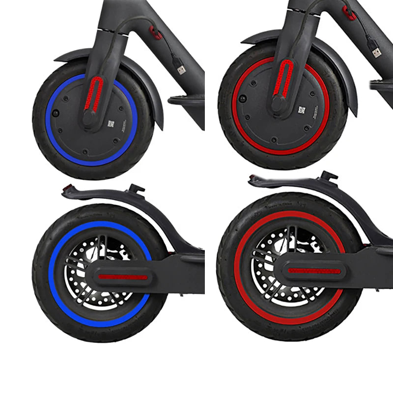 Scooter Wheel Hub Protective Reflective Sticker for Xiaomi M365 Pro Electric Scooter for Nine-bot Scooter Wheel Sticker Parts