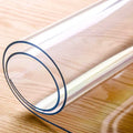 Transparent Oil Proof Non-Washing PVC Table Pads Easy Clean Clear Vinyl Table Mat