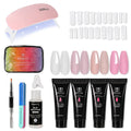 Wholesale 10-Piece Nail Art Set Crystal Extension Glue Phototherapy Nail Oil Mini Plastic Tools Double-Sided Liquid Nail Art