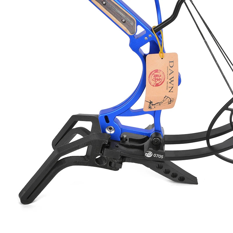 Archery Compound Bow Tripod Stand Holder Kick Rack Support 3D Target Shooting