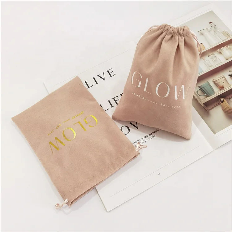 Customize Jewellery Packaging Recycled Jewelry Pouch Drawstring Jewelry Gift Bag with Logo 2-3days  Without Logo 1-2days CN;GUA