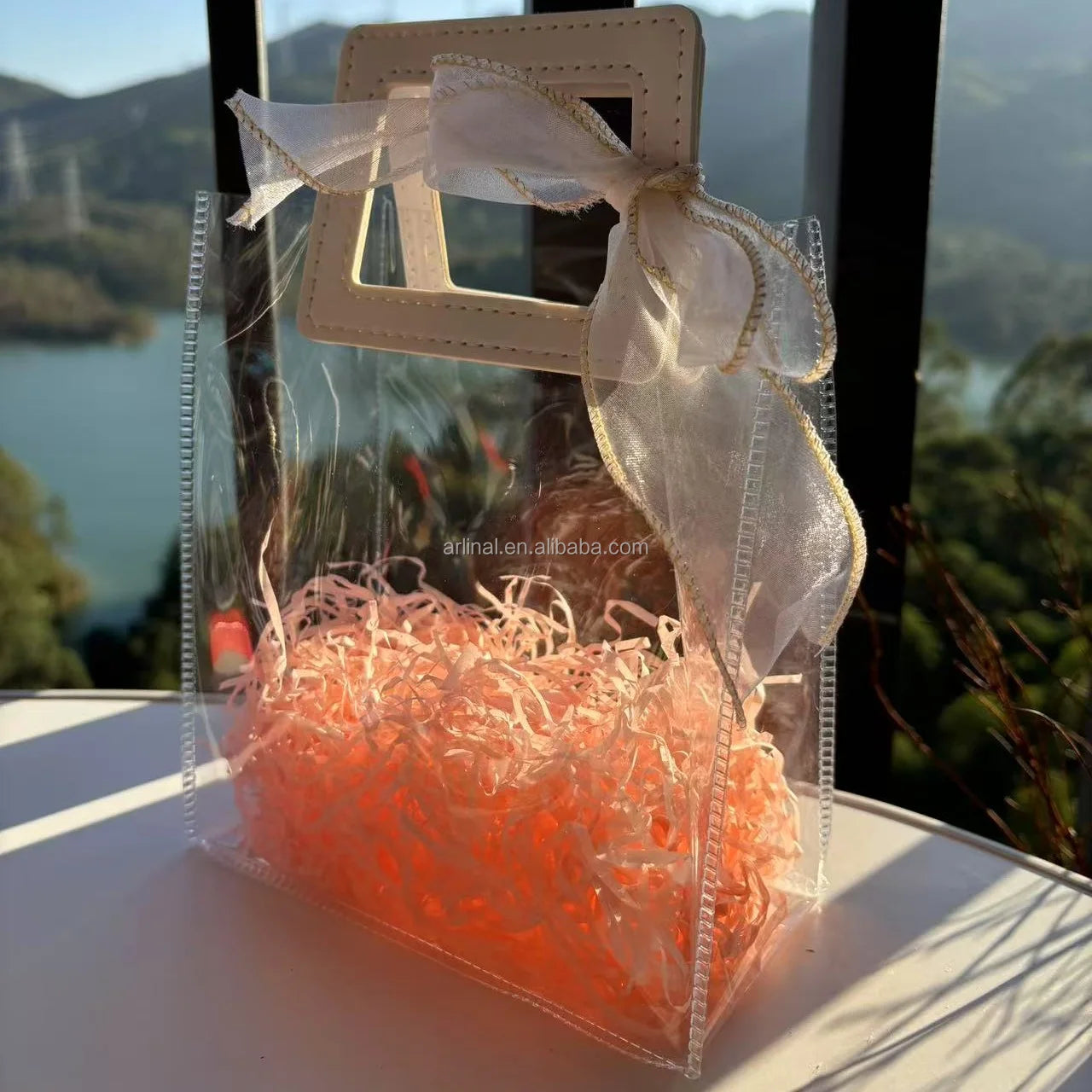 Wedding Transparent Bags Various Romantic Colors Suitable for Outdoor Wedding Bridesmaid Bags