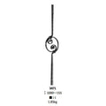 Ornamental Wrought Iron Components Baluster  for Staircase Railing Handrail Balcony Balustrade Gate Fence Parts