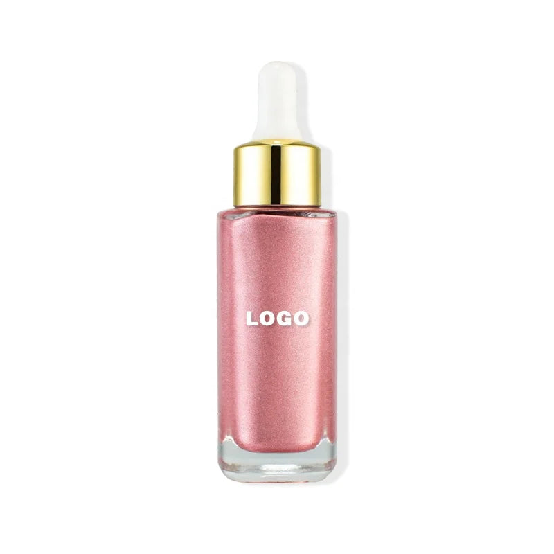 Private Label Long Lasting Shimmer Cream Highlighter High Gloss Bronzer and Highlighter Drops Face Body Highlighter Makeup