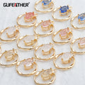 M786 10pcs/lot High Quality Jewelry Accessories Pass REACH Nickel Free 18k Gold Plated Zircon Pendant DIY Earrings Making