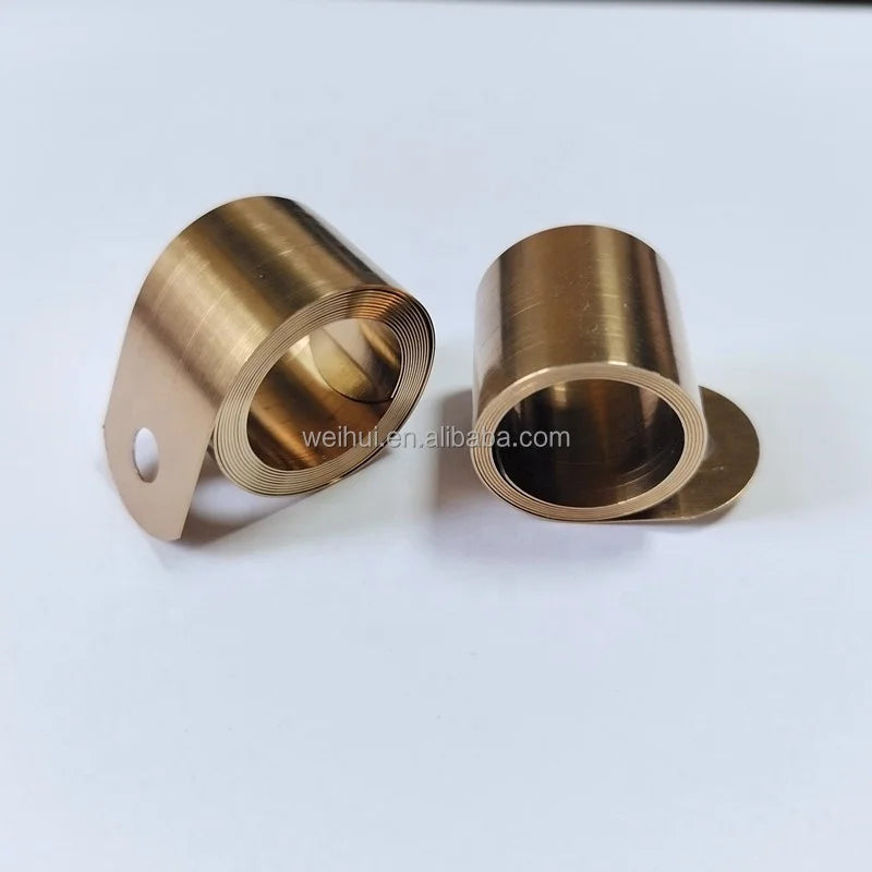 High Quality Big Stainless Steel Ribbon Flat Coil Torsion Spring for Motor Brush Industrial Use