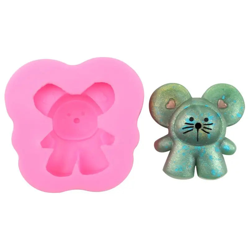 Hengya  Top Seller Approved BPA Free Mouse 3D Hand Bar Handmade Silicone Soap Mold