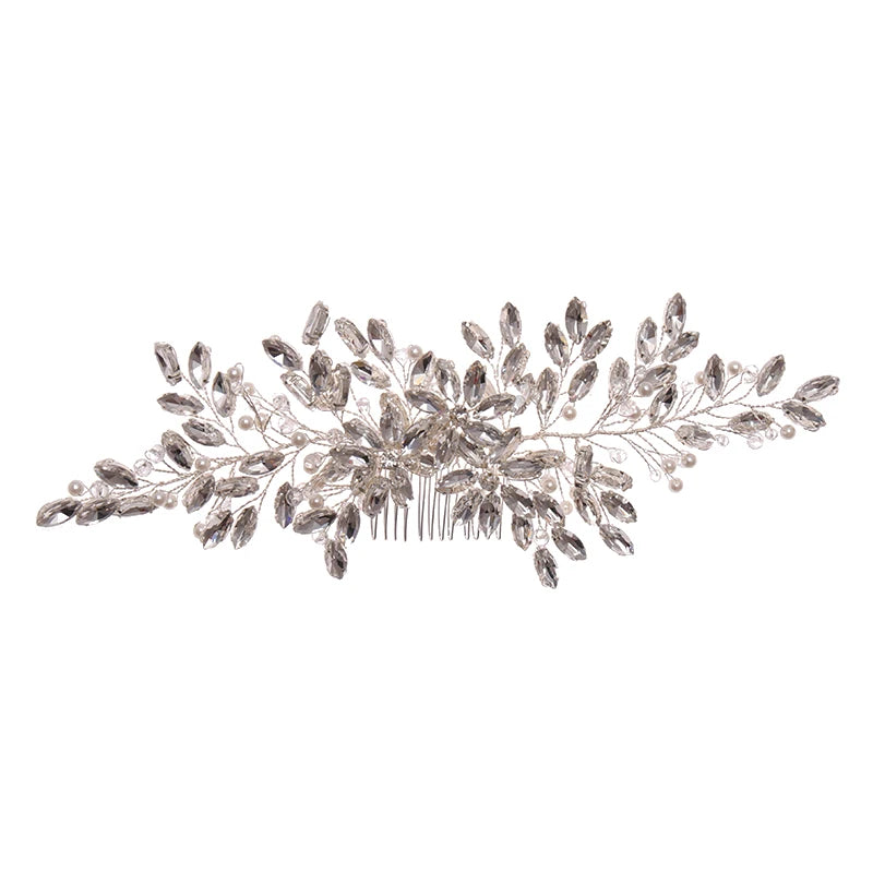 Crystal Womens Hair Accessories Combs Headpiece Wedding Hair Combs