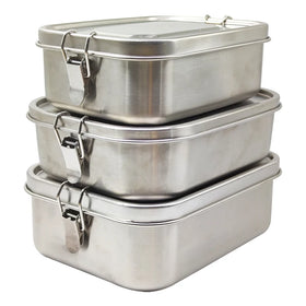 800ml/1200ml/1400ml/1800ml Compartment Leakproof Bento Lunch Box 304 Stainless Steel BPA Free Freshness Preservation for Kids
