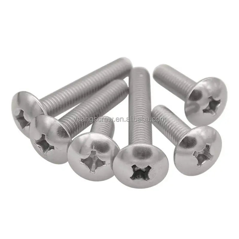 M3 M4 M5 M6 M8 Stainless Steel Cross Recessed Mushroom Truss Head Machine Screws