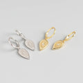 925 Sterling Silver Oval Drop Shape Cz Diamond Dangle Hoop Earrings Charm Gold Hoops Minimal Jewelry