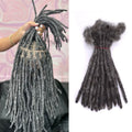 KAMA Natural Black Brazilian Remy Human Hair Dreadlocks Extension Single Weft for Locs/Dreads MegaBDM