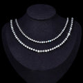 Round Shape Wedding Engagement Lab Grown Diamonds Women's Diamond Wedding Jewelry Necklaces