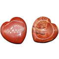 DIY 40mm Custom Natural Red Jasper Worry Stone Gemstone Healing Crystals Heart Worry Stones Thumb Crystal