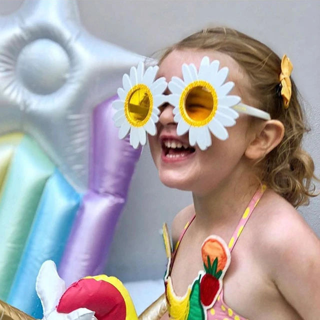 New CROESUS Fashion Children's Flower Shaped Frame UV400 PC AC Lenses CE Certified Summer Beach Sunglasses