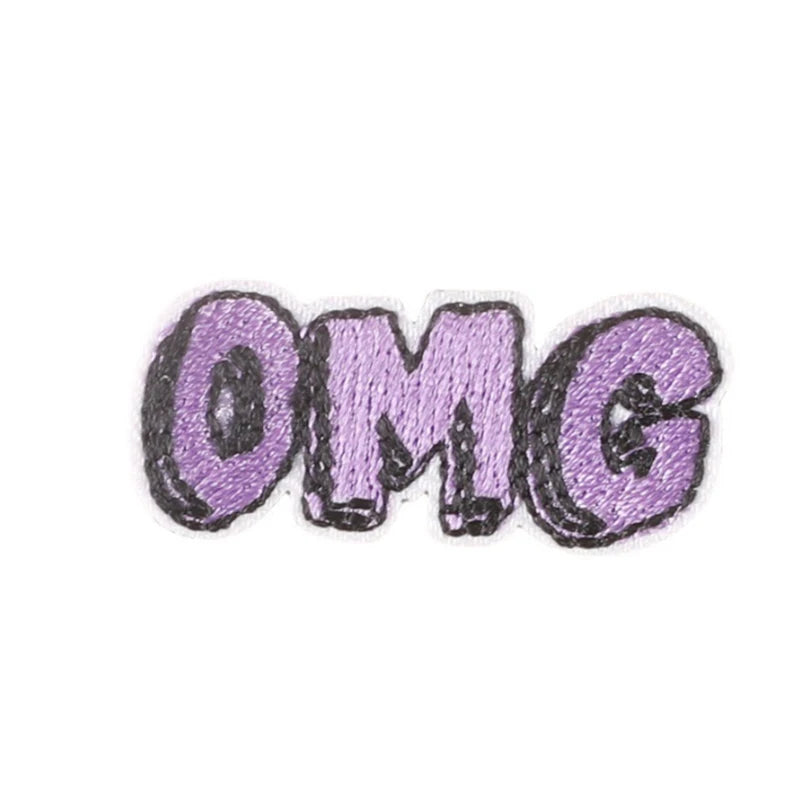 Embroidered Iron-On Fabric Letters Hot Melt Adhesive Garment Patches Applique Stickers for Shoes Backpacks Clothing Decoration