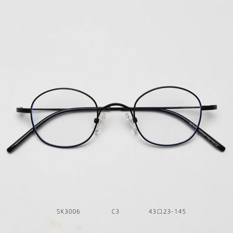 2025 Pure Titanium Round Retro Glasses Frame Full Frame Myopia Glasses Men and Women Fashion Prescription Spectacles Frames