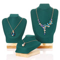 Suede Necklace Display Rack Portrait Jewelry Storage Shelf Neck Pendant Put a Window Jewelry Display Rack