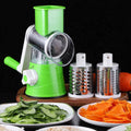 High Quality Kitchen Rotary Grater Vegetable Choppers Carrot Potato Slicer Stainless Steel Spiral Slicer