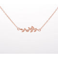 Simple Squid Rose Gold 925 Sterling Silver Ultrafine Necklace for Women Fashionable Wheat Leaf Weddings Parties Anniversaries