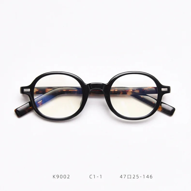 Fashion TR90 Oval Glasses Frame Women Round Optical Prescription Eyeglasses Frame Men Vintage Myopia Eyewear