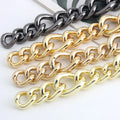 New Metal 7 Colors Metal Ladies Chain Luxury Purse Hardware Bag Parts Accessories Shoulder Strap Gradient in Size Chain for Bags