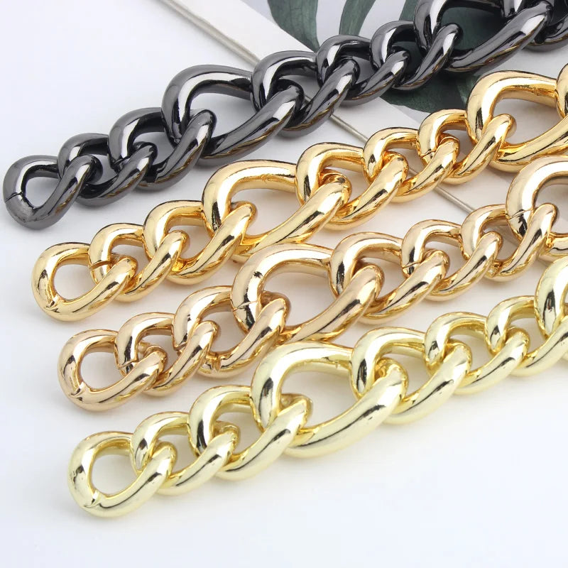 New Metal 7 Colors Metal Ladies Chain Luxury Purse Hardware Bag Parts Accessories Shoulder Strap Gradient in Size Chain for Bags