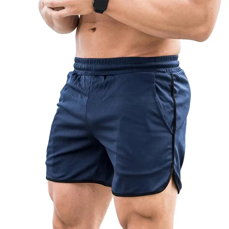 Men's Quick-Drying Sports Shorts Elastic Waist Canvas Fabric Custom Beach Pants for Casual Running Training Muscle Fitness