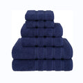Customizable Logo 6-Piece Quick-Dry 100% Egyptian Cotton Bath Towel Set Solid Color Disposable Compressed Bamboo Sustainable Spa