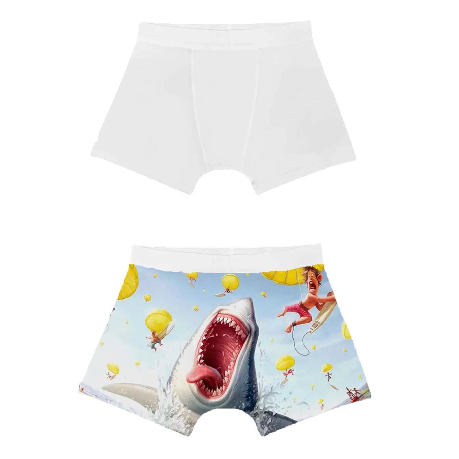 Men's Breathable Seamless Custom Color Boxer Underwear with Sublimation Print Custom Logo Knitted Fabric
