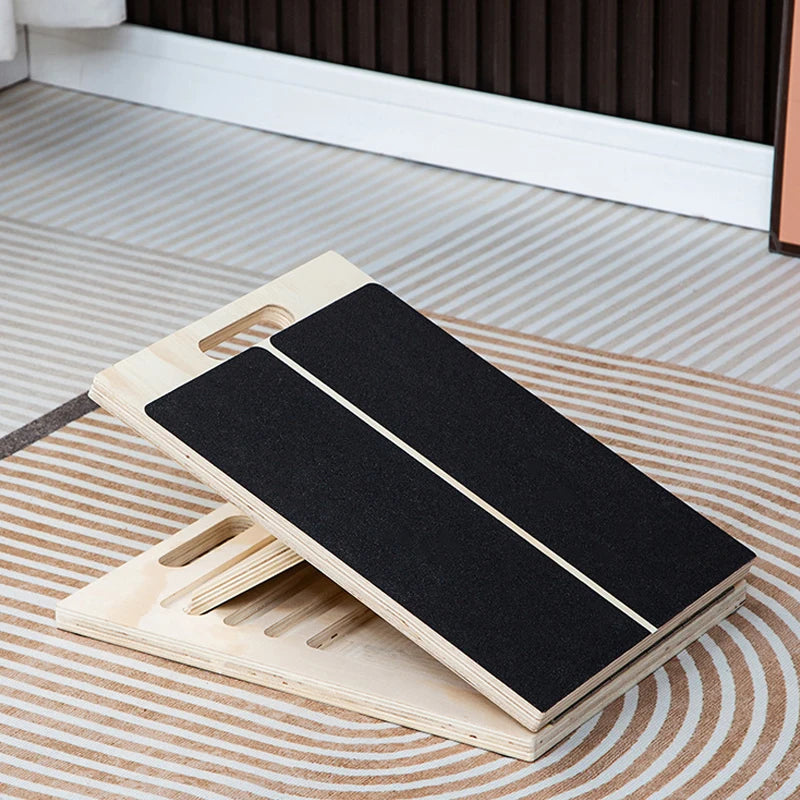 TaiLai Professional Therapy Equipment Portable Adjustable Wooden Slant Stretch Board Leg Feet Foot Household Supplies