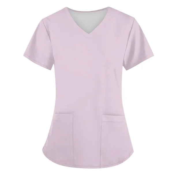 European Style Scrubs Set V Neck Top Style Pants Nursing Work Uniform Quick Drying Clothing Made