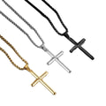 New Design Titanium Stainless Steel Cross Pendant Necklace Men Women