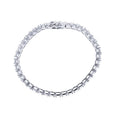 Princess 3A Zircon Tennis Chain Gold Plated Copper with Xoxo Shape for Wedding Party Engagement or Anniversary Gift