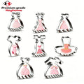 Girl Skirt Cookie Cutter Dress Stainless Steel Cartoon Biscuit Mold Dress Girl DIY Baking Tools OEM ODM for Kids Birthday Party