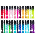 Colorful Synthetic High Temperature Silk African  Brazilian Jumbo Crochet Braids Braided Wigs Dreadlocks