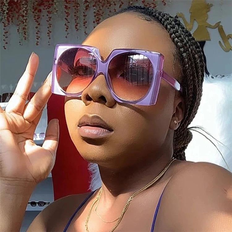 Kenbo Eyewear 2021 Wholesale Oversized Sunglasses Women Vintage Gradient Sunglass