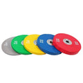 Rubber Bumper Plate  Color Coded Olym 2-Inch Rubber Bumper Plate with Steel Hub for Strength Training Weightlifting
