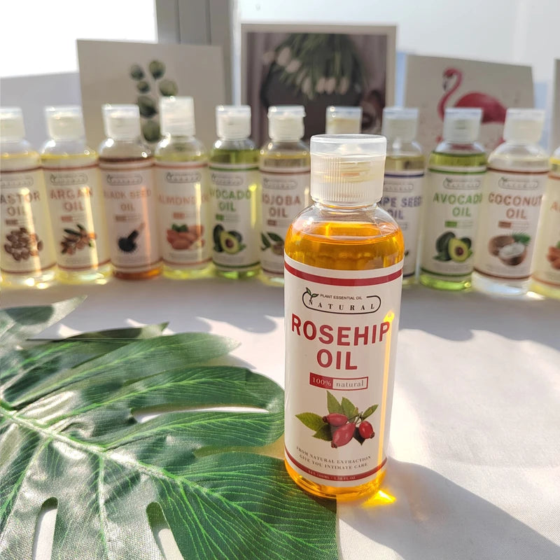 Private Label Organic Pure Rosehip Oil Essential Rosehip Carrier Oil Body Skin Hair Care Oil