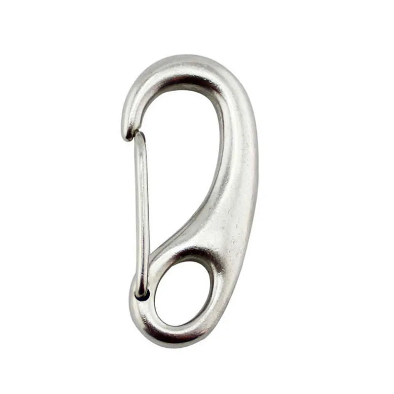 Silver 304 Stainless Steel Egg-Shaped Lobster Clasp Hook Umbrella Rope Accessories for Jewelry Making Findings & Components