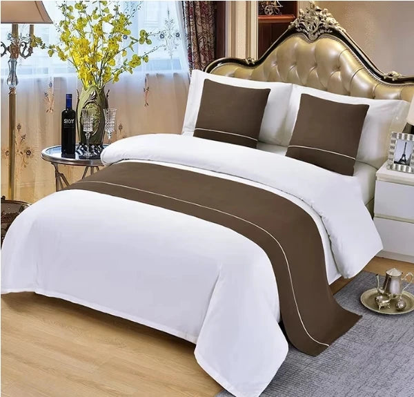 Brown Bed Runner Bed Scarf Pillowcases Protection Decoration