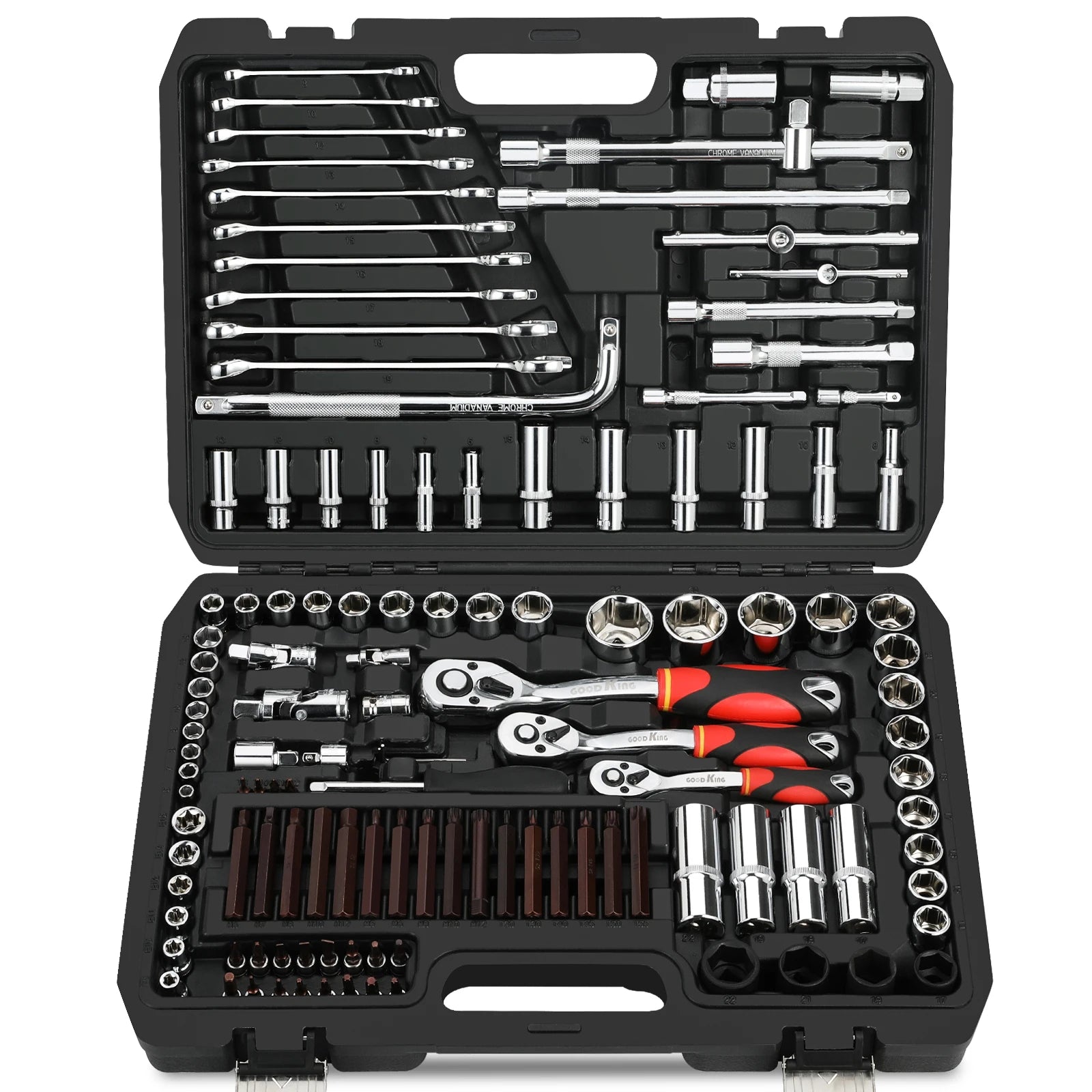 Goodking128pcs Ferramentas Torx Bit Set Combination Spanner Socket Tool Kit Auto Car Repair Tool Kit