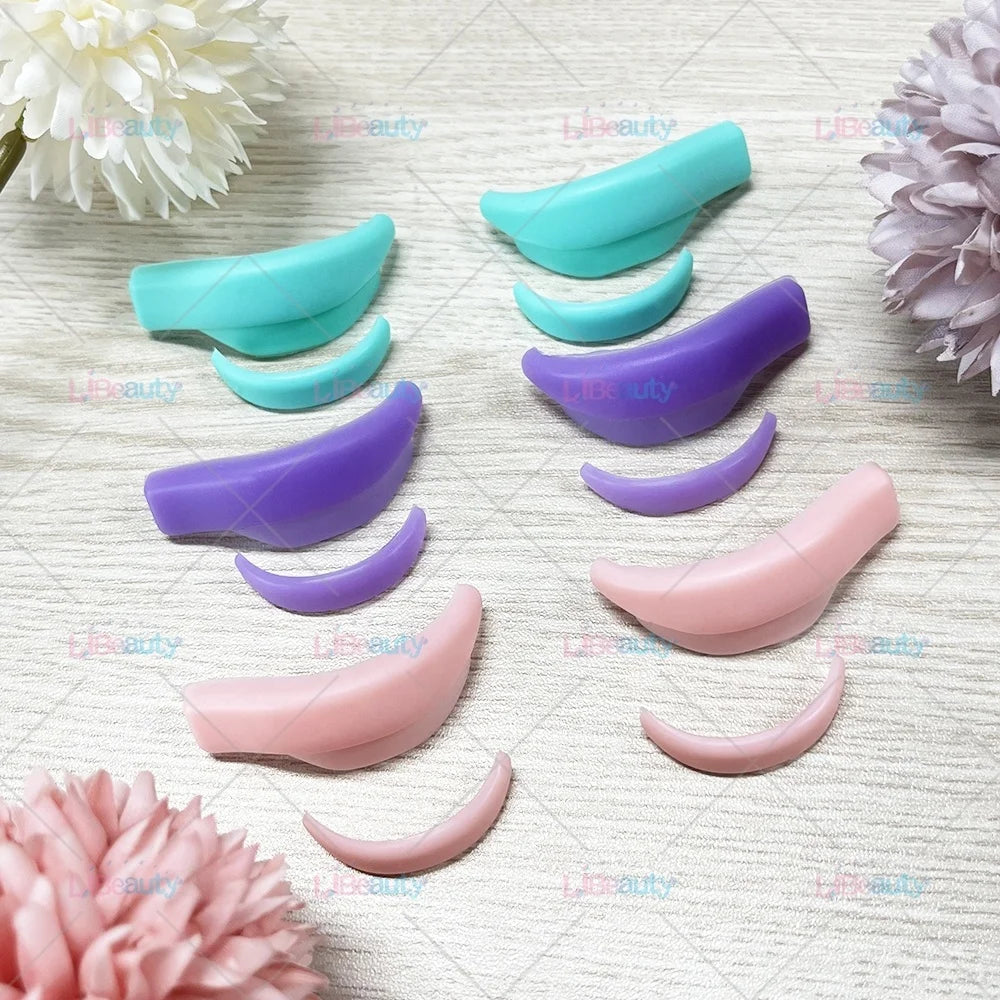 Private Label Eyelash Perm Rod Silicone Lash Lifting Tool with 4+3 Size Different Choices  Professional Eyelash Shield