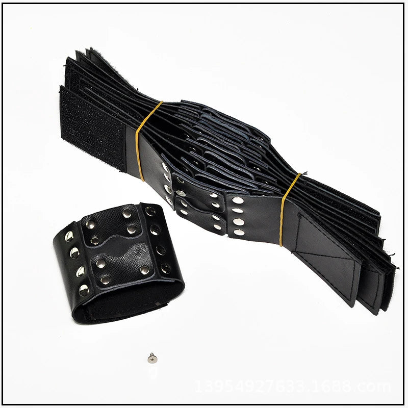 Leather Wristband for Hunting Fish Shooting Wheel Fixed Belt Bow Equipment