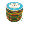 Eco-friendly Round 0.8mm 150D/16 Hand Knitting Polyester Waxed Thread 70m Small Size Waxed Thread