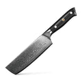 Damascus VG10 Super Steel 67-Layer High Carbon Stainless Metal Asian Kitchen Nakiri Chef Knife with G10 Handle