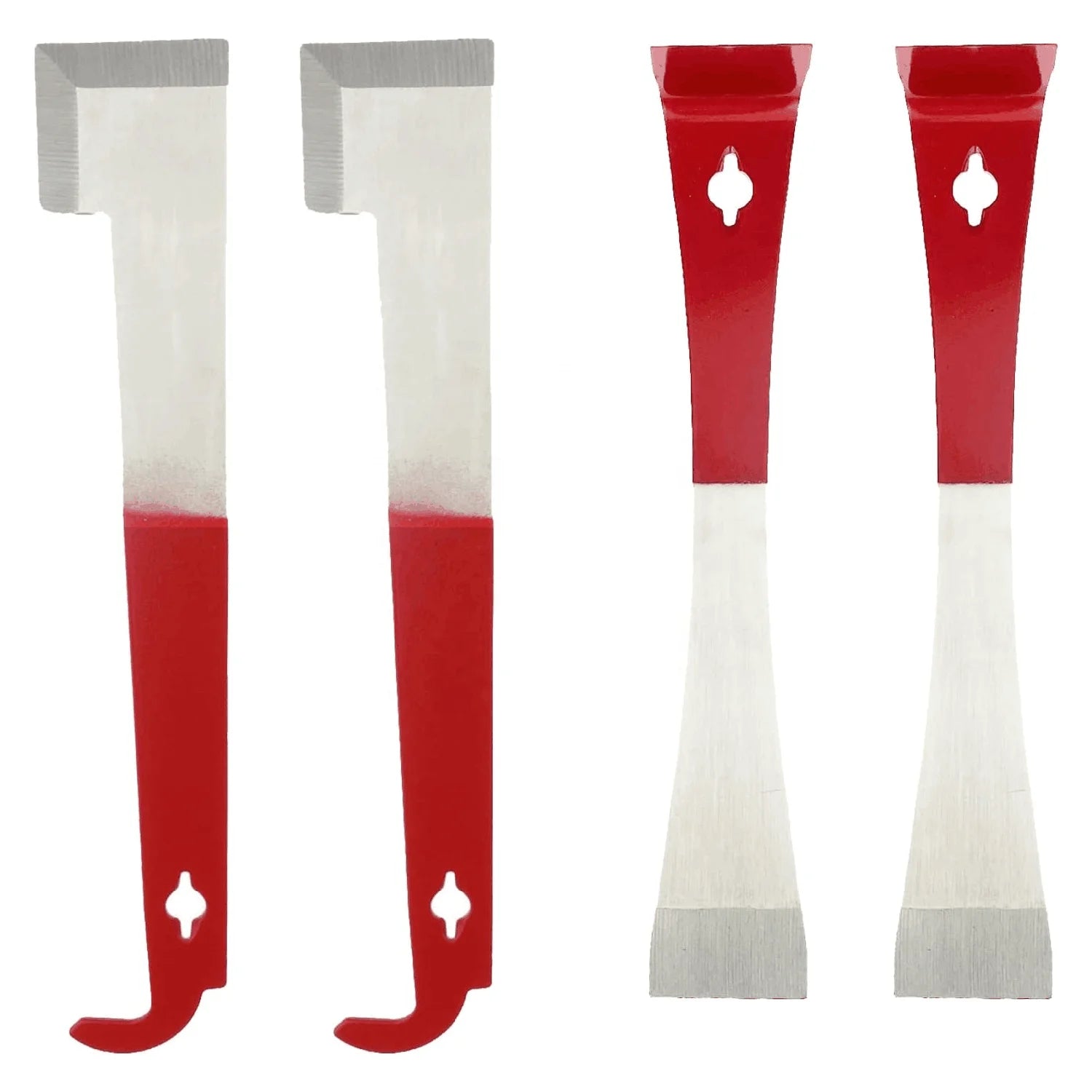 4Pcs Steel Bee Hive Tool Frame Lifter and Scraper for Beekeepers J Hook and L HookBeekeeping Equipment