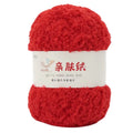 Wholesale 100% Cotton Blended Fancy Yarn 3 Strands Coral Velvet Acrylic Yarn 50g Dyed Fabric for Knitting and Weaving