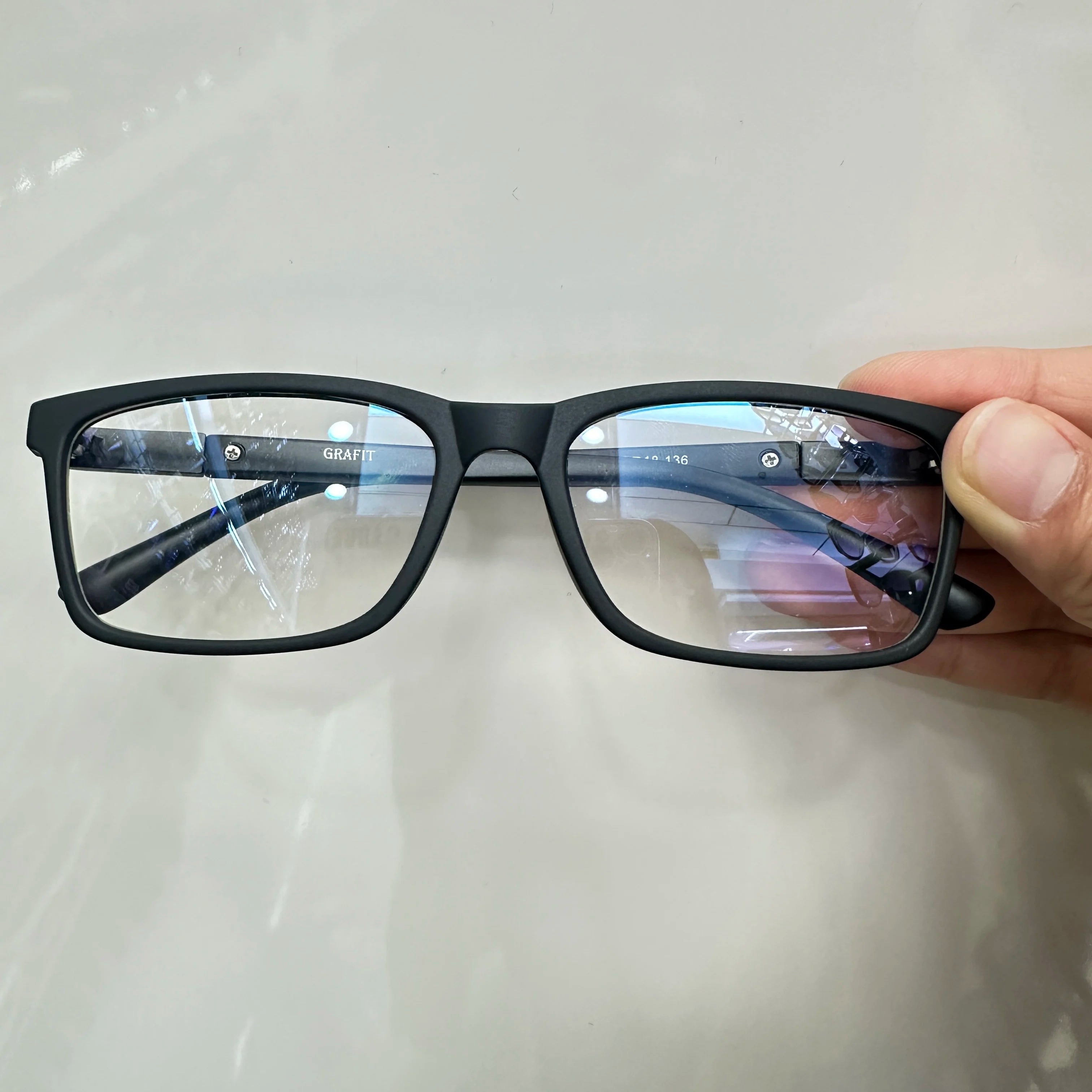 Ready to Ship TR 90 Men's Rectangle Optical Glasses Good Black Eyeglass Frames in Stock